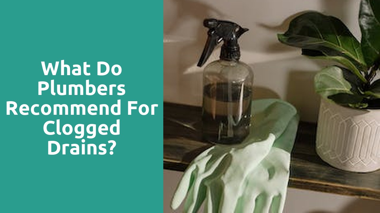What do plumbers recommend for clogged drains?
